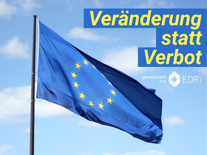 Sharepic: Veränderung statt Verbot